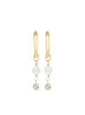 Pragnell 18kt yellow gold Sundance diamond and pearl earrings