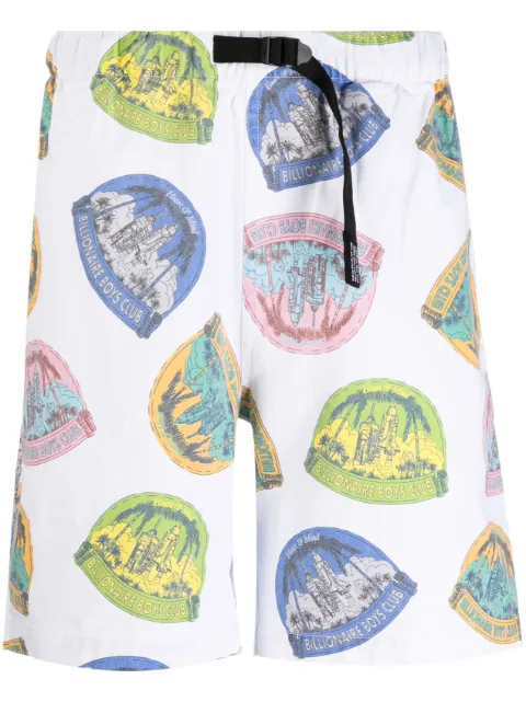 Billionaire Boys Club graphic-print cotton shorts