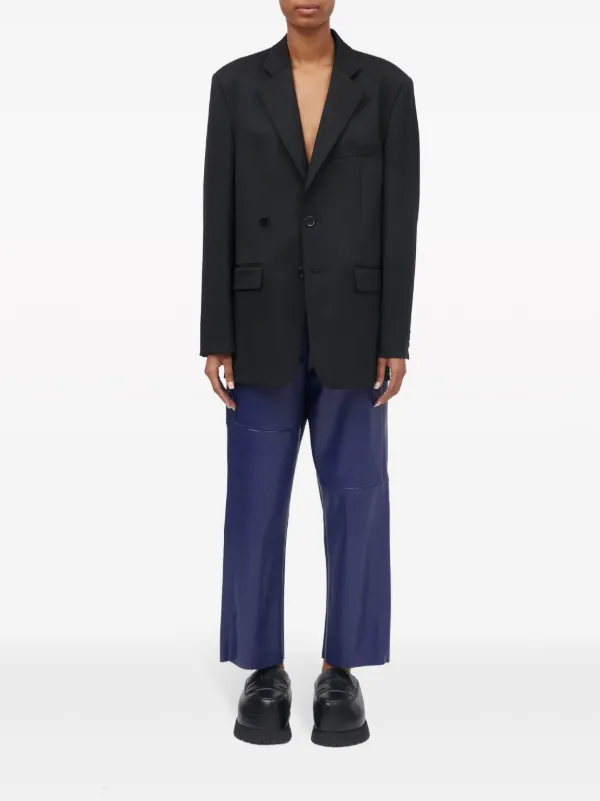 最適な材料 MM6 Maison JP FARFETCH | ブラック | シングルジャケット Margiela ジャケット・アウター