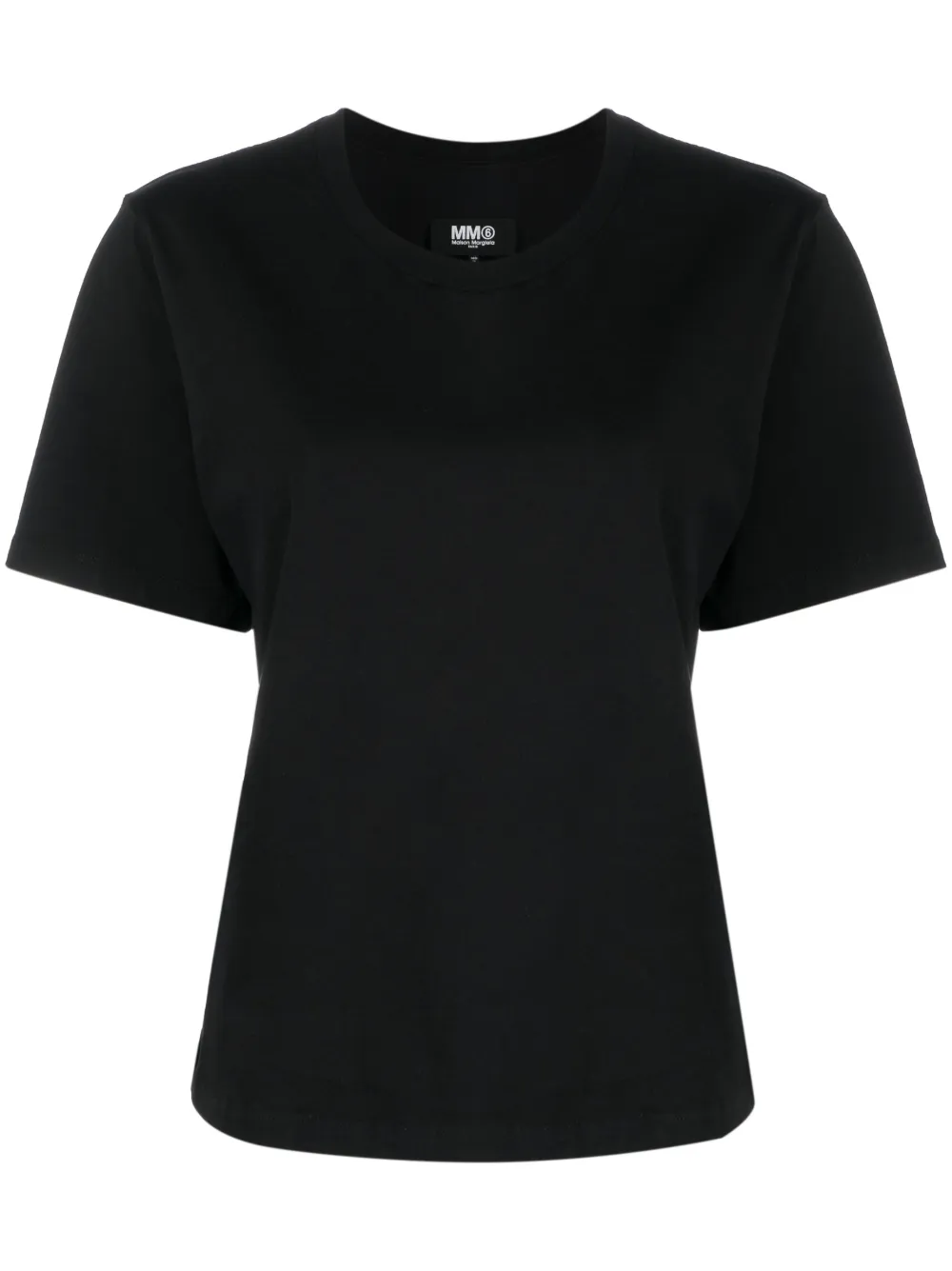 MM6 Maison Margiela short-sleeved cotton T-shirt – Black