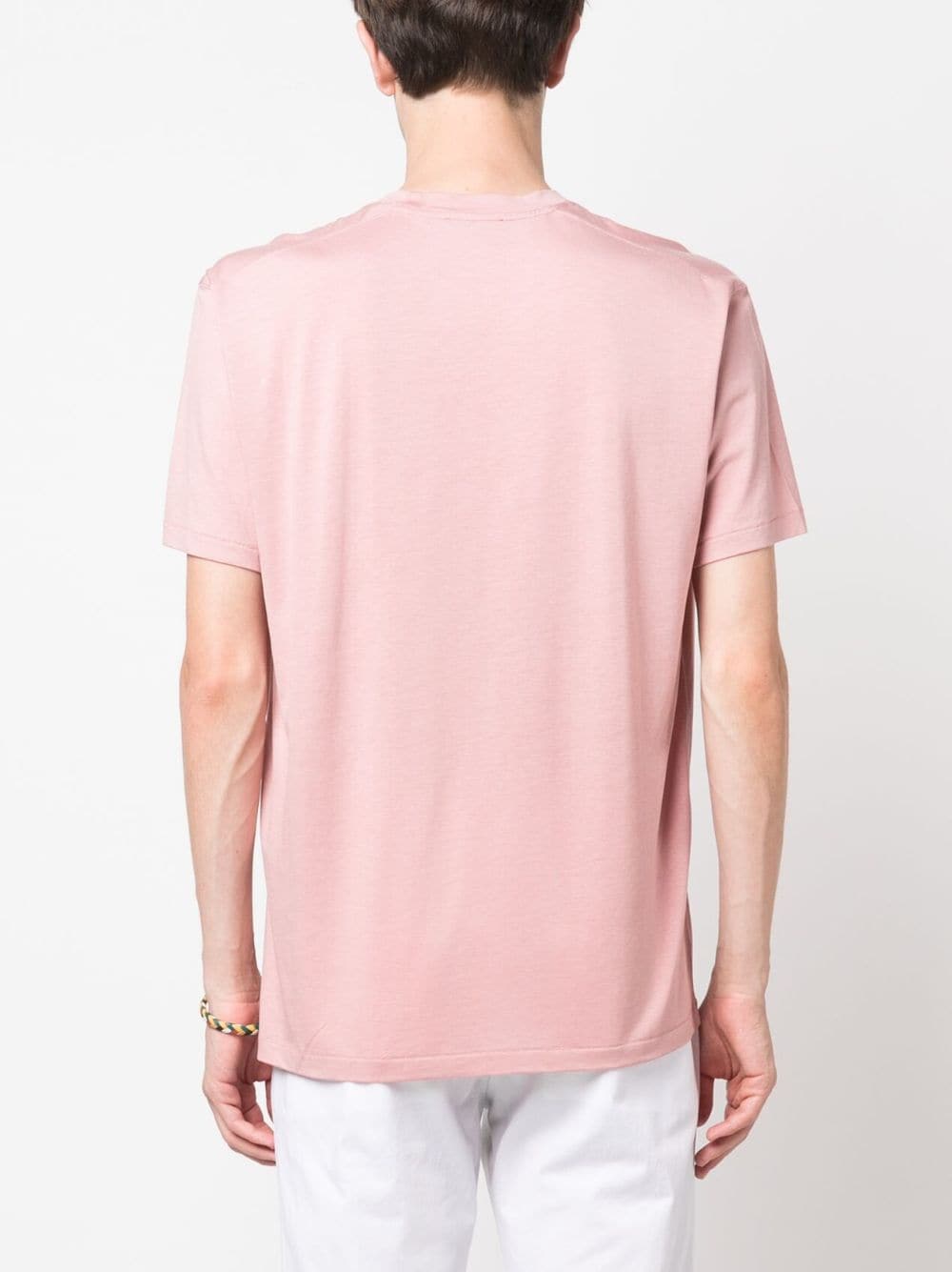 Shop Tom Ford Round-neck Short-sleeve T-shirt In Pink