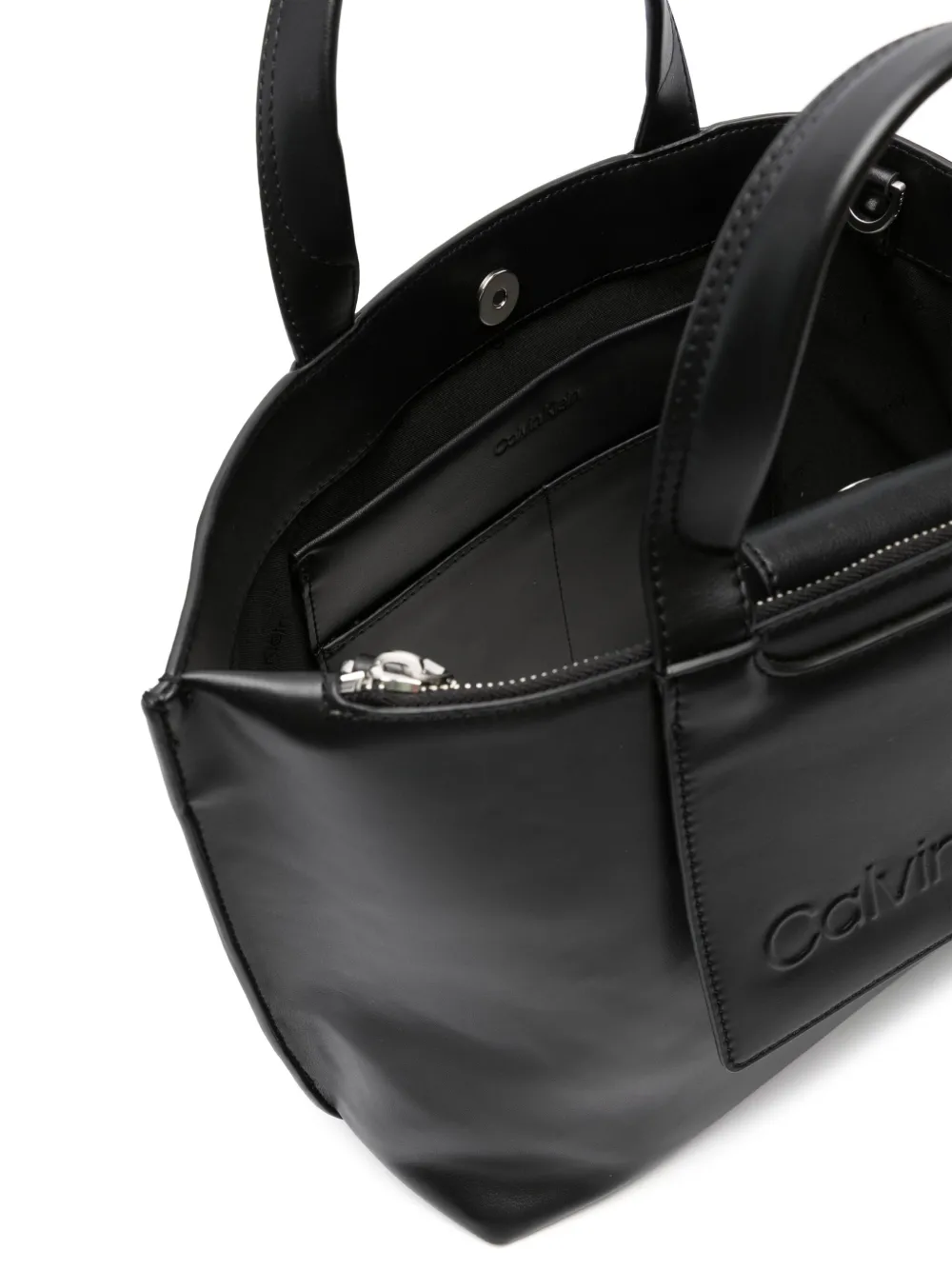 Calvin klein outlet clear logo bag