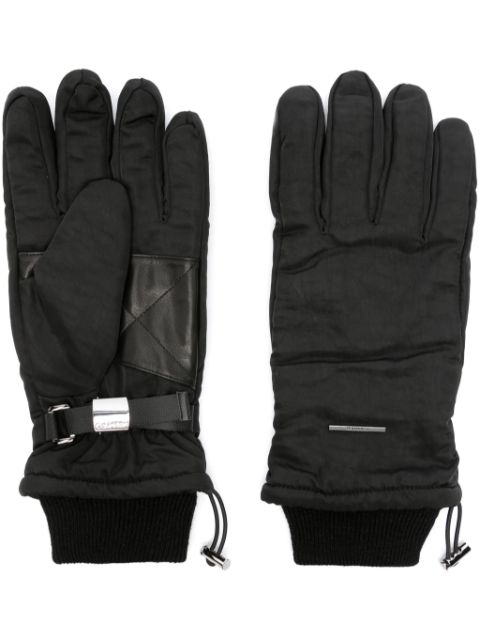 Calvin Klein logo-plaque padded gloves