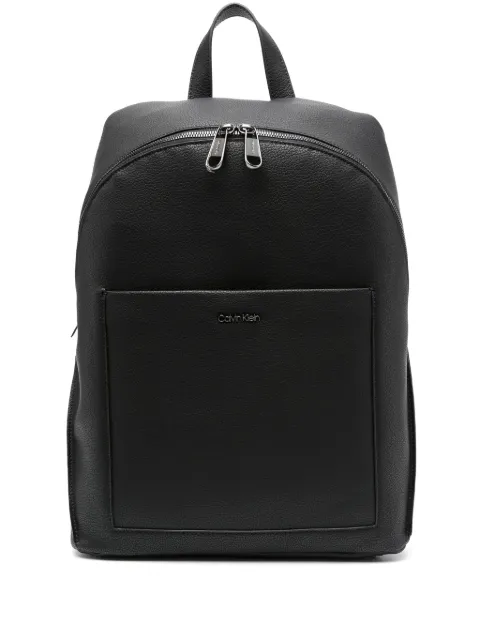 Calvin Klein Diagonal campus faux-leather backpack