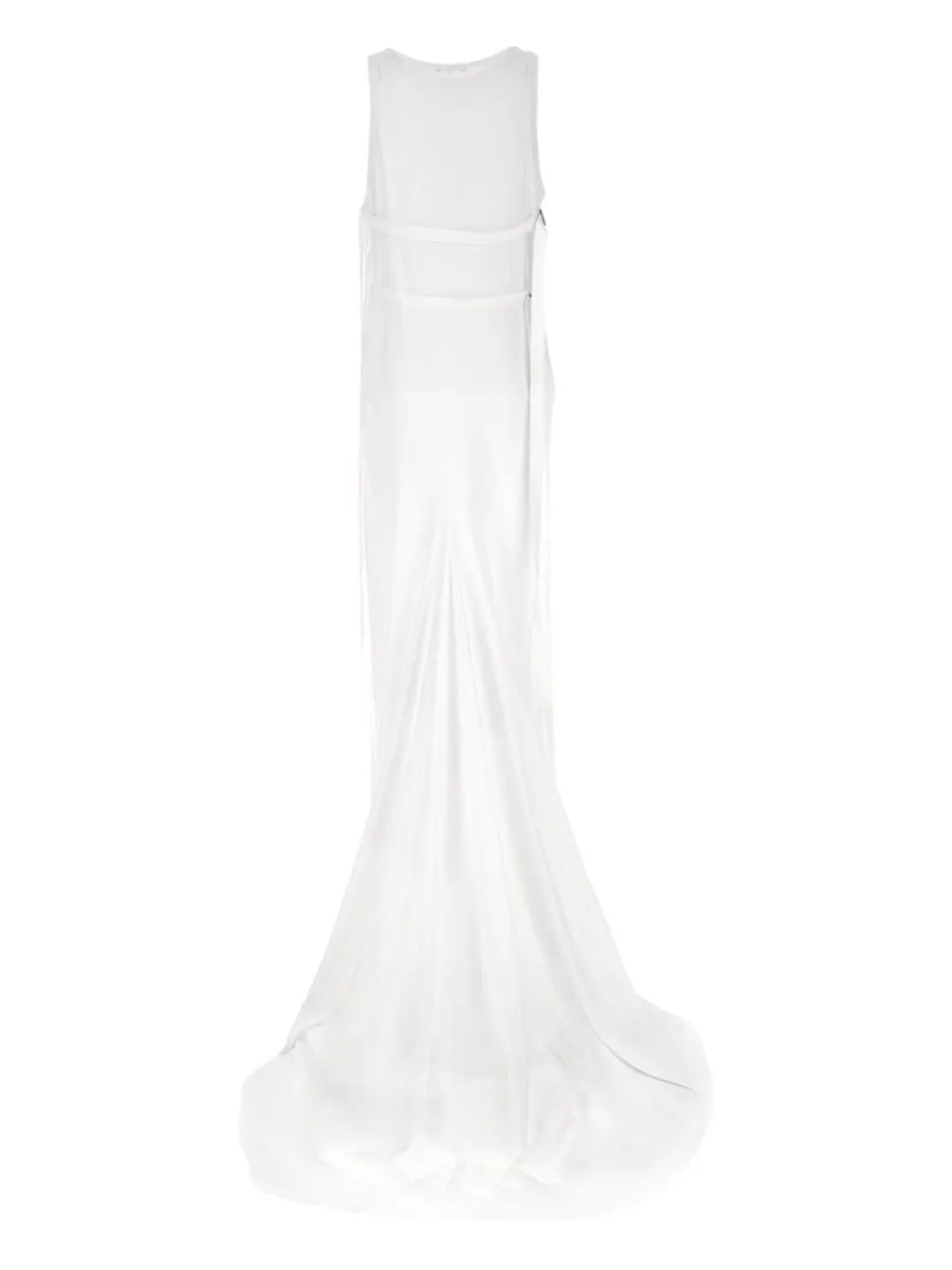 Ann Demeulemeester X-Long flared jurk Grijs