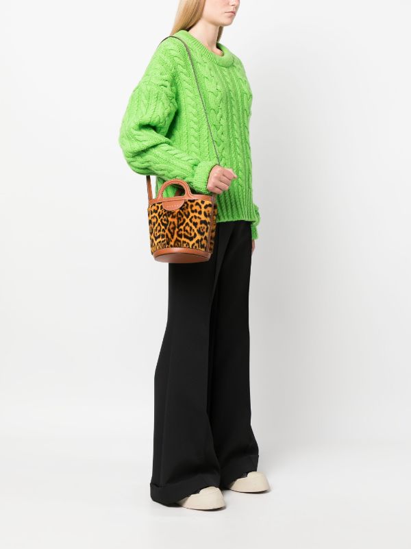 Leopard print best sale bucket bag