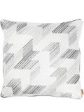 Missoni Home zigzag weave feather cushion - Grey