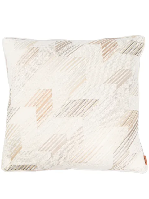 Missoni Home zigzag weave feather cushion