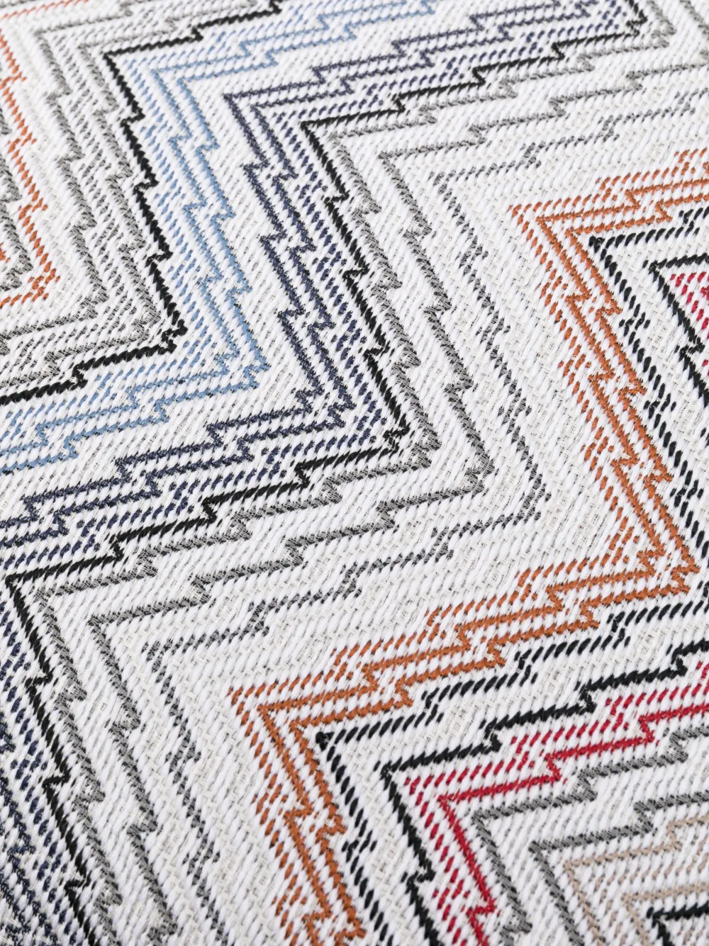 Shop Missoni Zigzag-print Jacquard Cushion In Neutrals