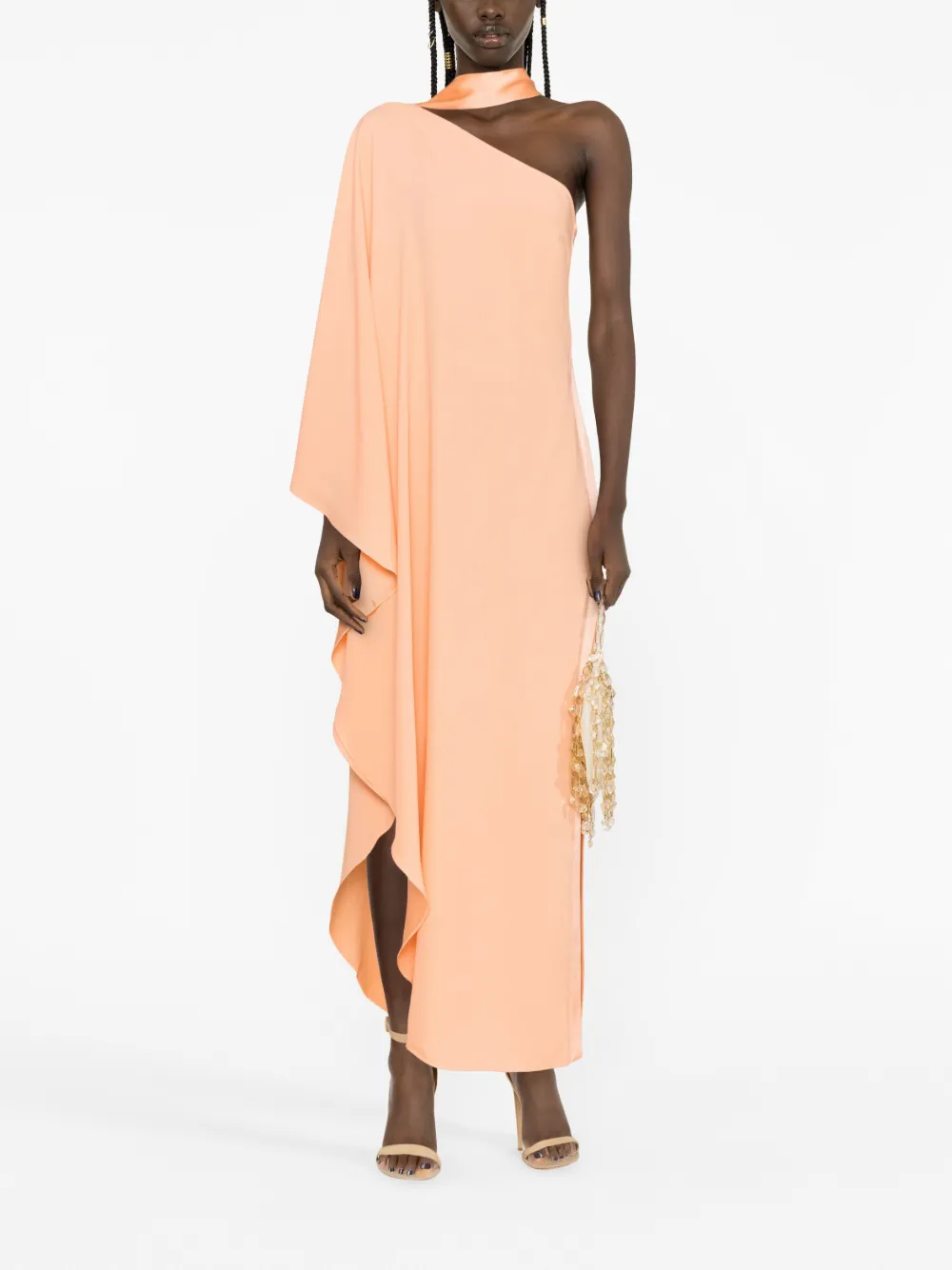 Taller Marmo one-shoulder asymmetric dress - Oranje