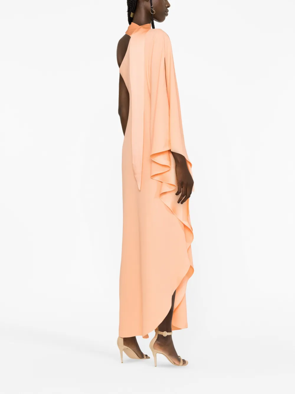 Bcbg cape sleeve maxi dress sale