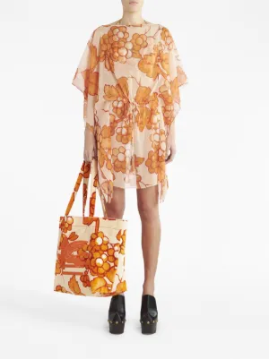 【ETRO】プリント チュニックドレス ETRO 千鳥格子 チュニックドレス ライトブルー (ETRO/ワンピース