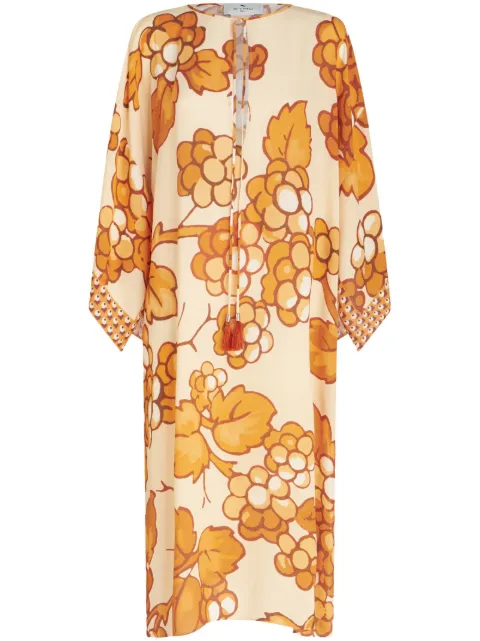 ETRO vestido tipo caftán con motivo Berry