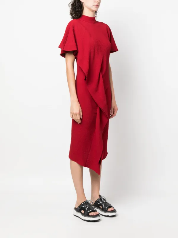 Colville Love Short Sleeve Midi Dress - Red