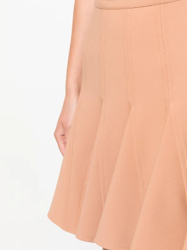 Nº21 pleated-edge stretch-design Skirt | Neutrals | FARFETCH