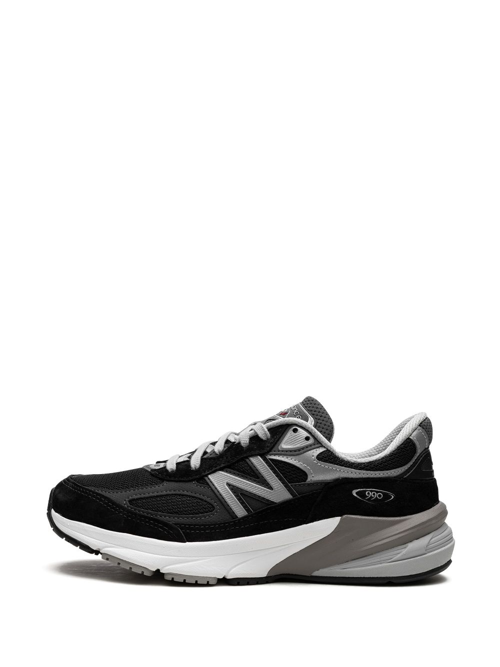 Shop New Balance 990v6 "black/silver" Sneakers