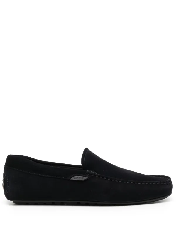 Boss hot sale suede loafers