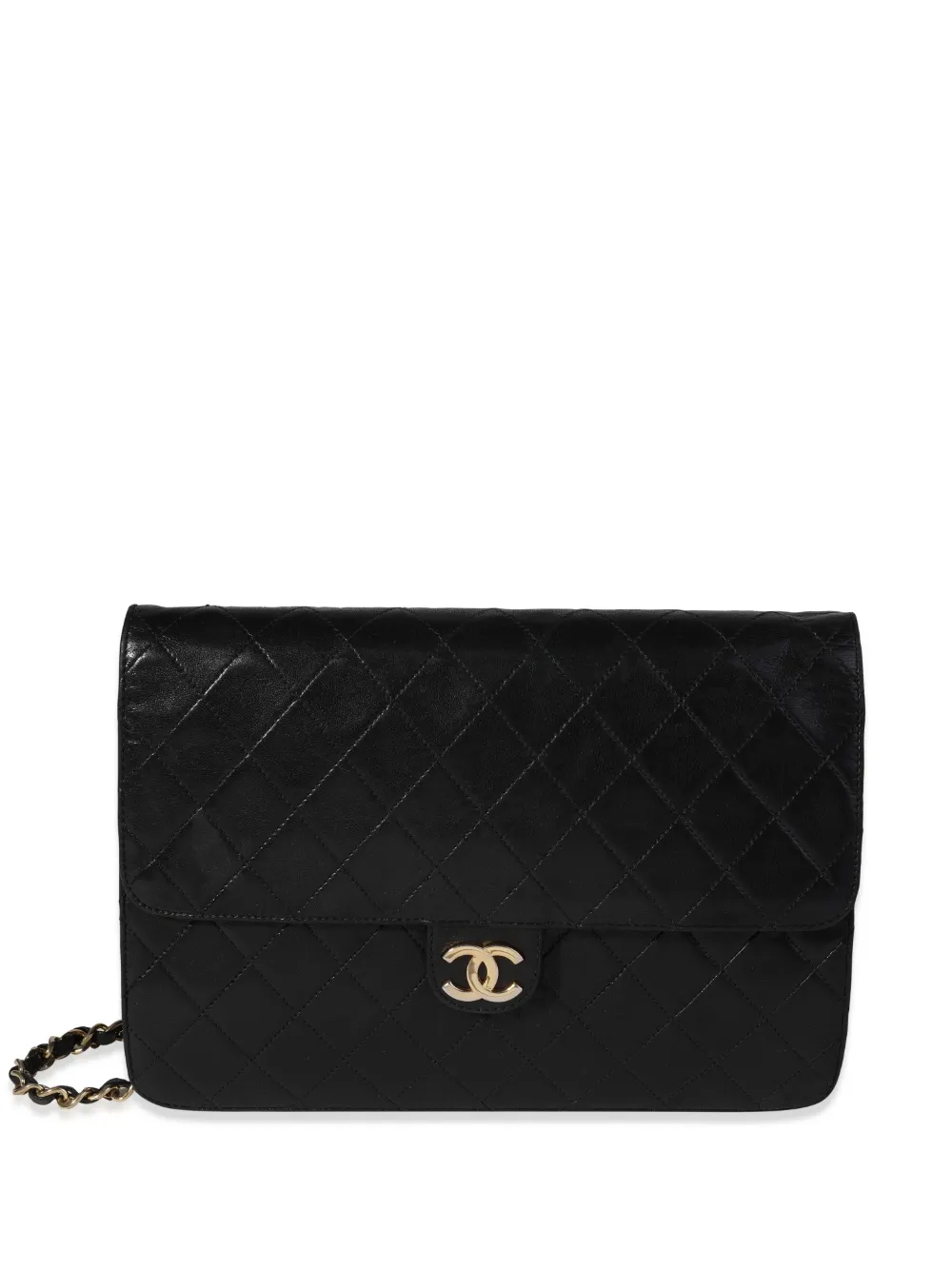 Preowned Chanel 2022 Flap Shoulder Bag In Black ModeSens