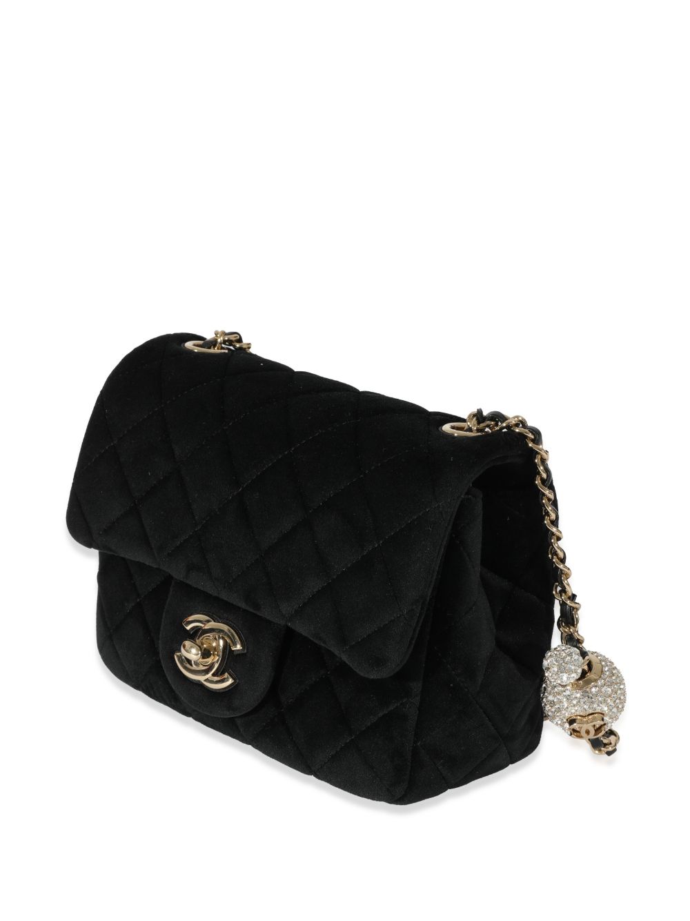 Pre-owned Chanel 2022 Mini Square Classic Flap Shoulder Bag In