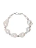 A Sinner in Pearls Fireball beaded pearl bracelet - White