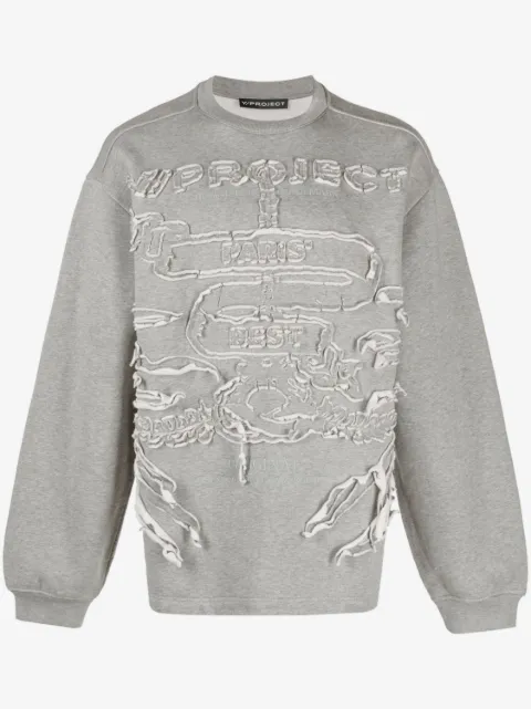 Y/Project Paris' Best distressed cotton sweatshirt