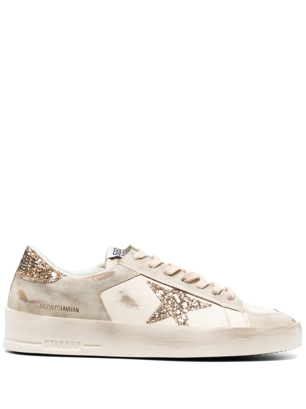 Golden Goose Tênis com cadarço e patch de estrela | Branco | Image 1