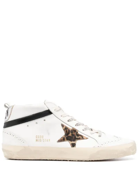 Golden Goose star-patch lace-up sneakers