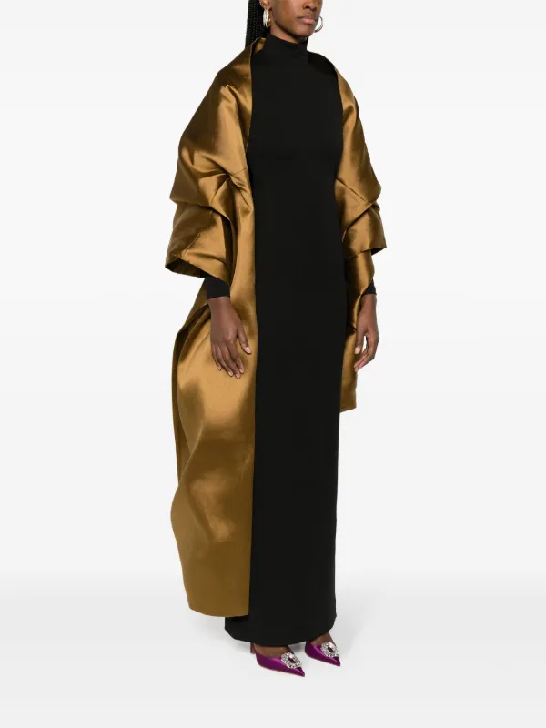 関税込【SOLACE LONDON】The Lyana Maxi Dress in Gold Black Solace London The Lyana Maxi Dress | Black | FARFETCH UK