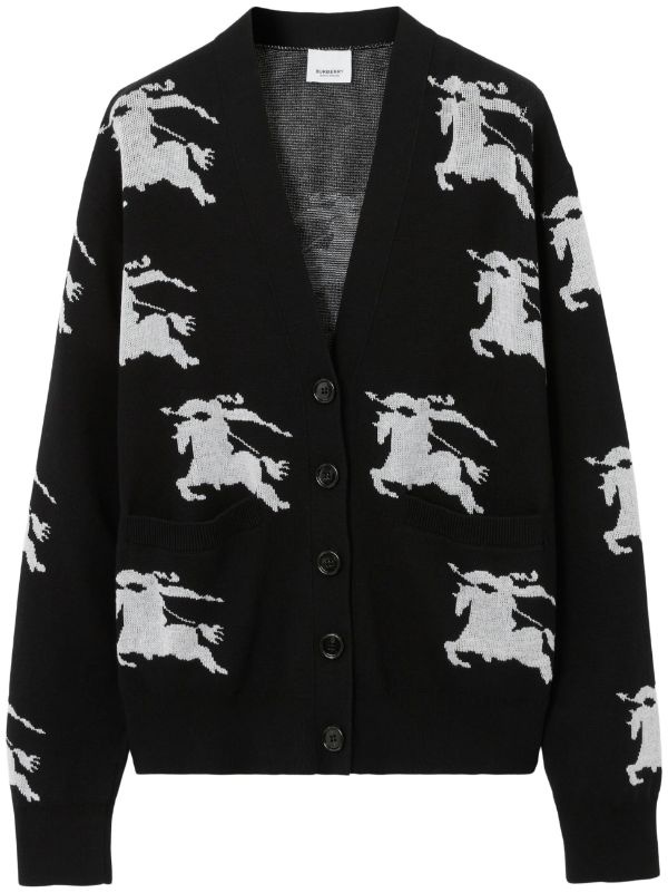 Burberry Monogram intarsia-knit Cardigan - Farfetch