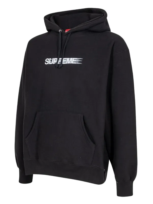 Supreme Motion Logo Hooded Black Small-