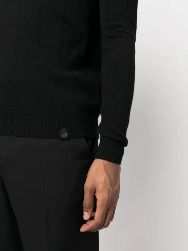 ★Brioni pure cashmere カシミア ハイネック セーター Brioni タートルネック カシミアセーター | ブラック | FARFETCH JP