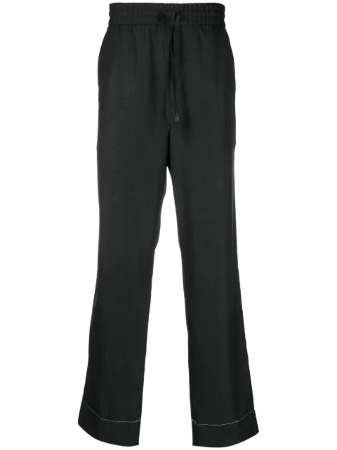 Brioni pantalones con cordones en la pretina