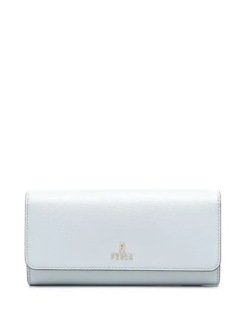 Furla logo plaque leather wallet