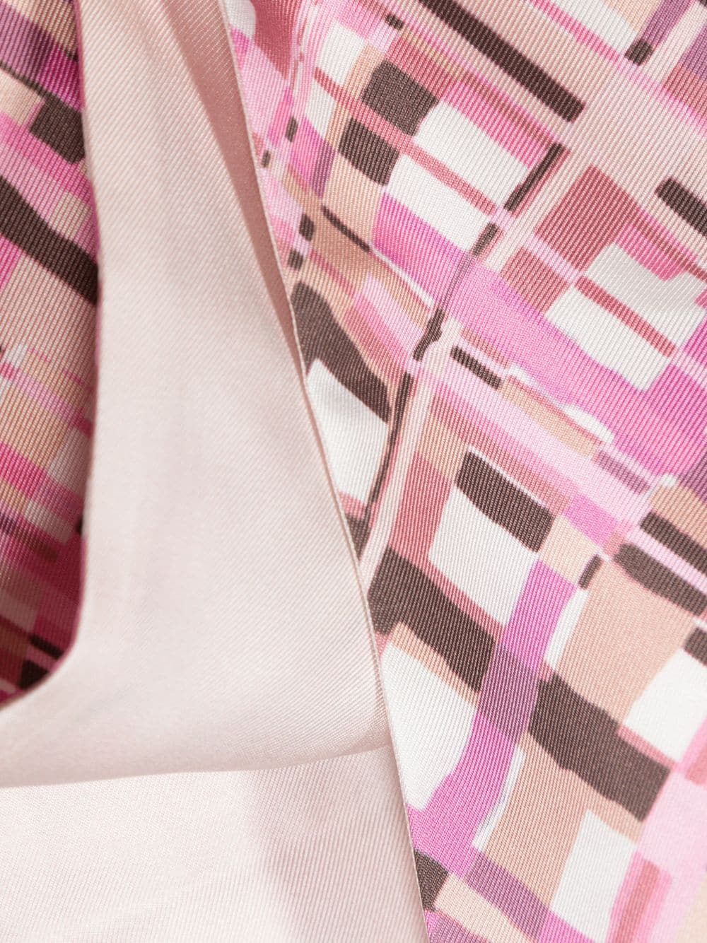 Ferragamo logo-print silk scarf - Roze