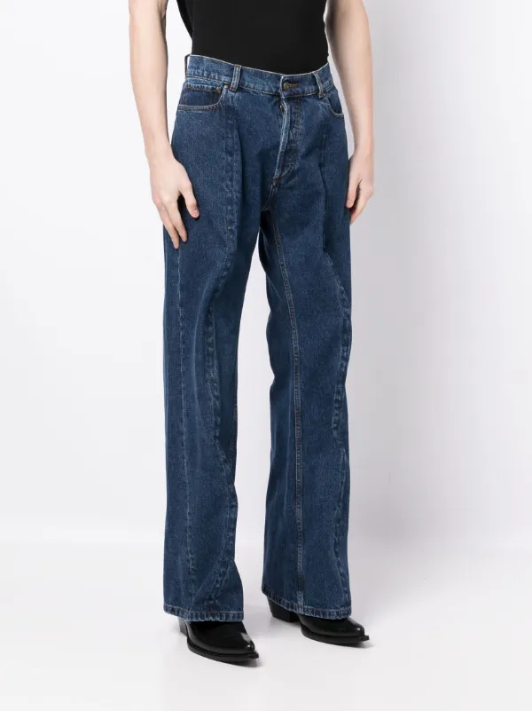 Y/Project Wire wide-leg Cotton Jeans - Farfetch