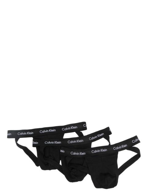 Calvin Klein Underwear - three-pack logo-waistband jockstrap