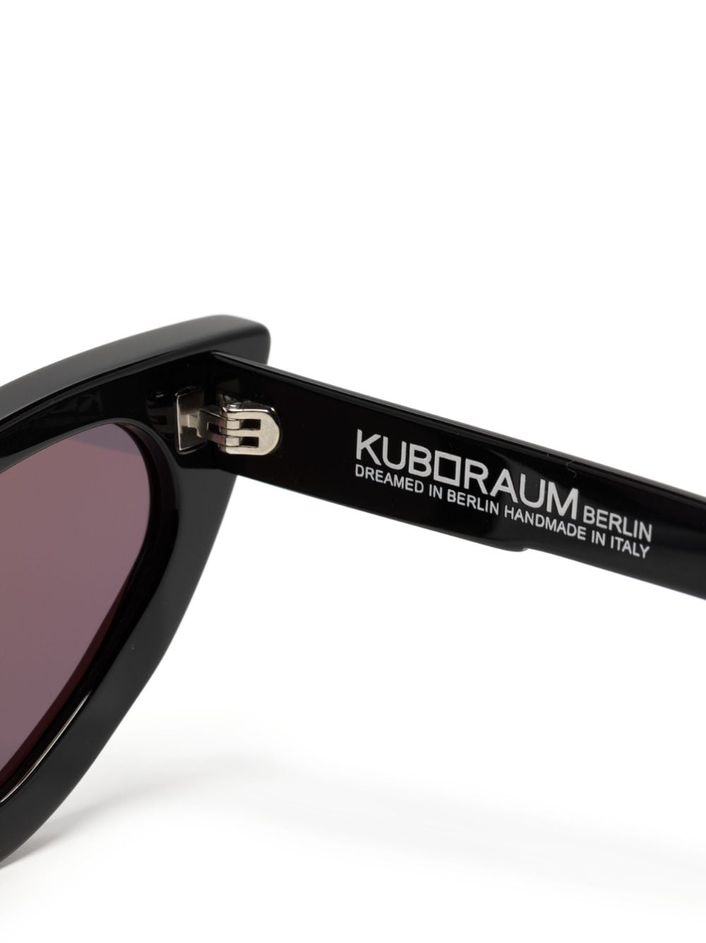 Shop Kuboraum Cat-eye Frame Tinted-lenses Sunglasses In Black