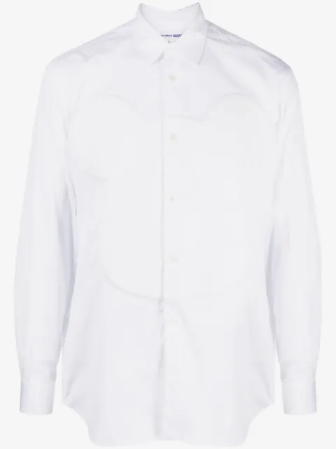 Comme Des Garçons Shirt x Be@rbrick long-sleeve cotton shirt