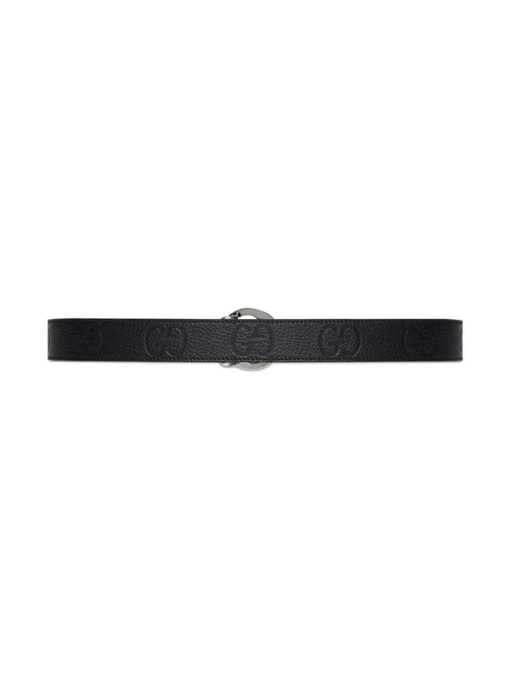 Shop Gucci Blondie Leather Belt In Black