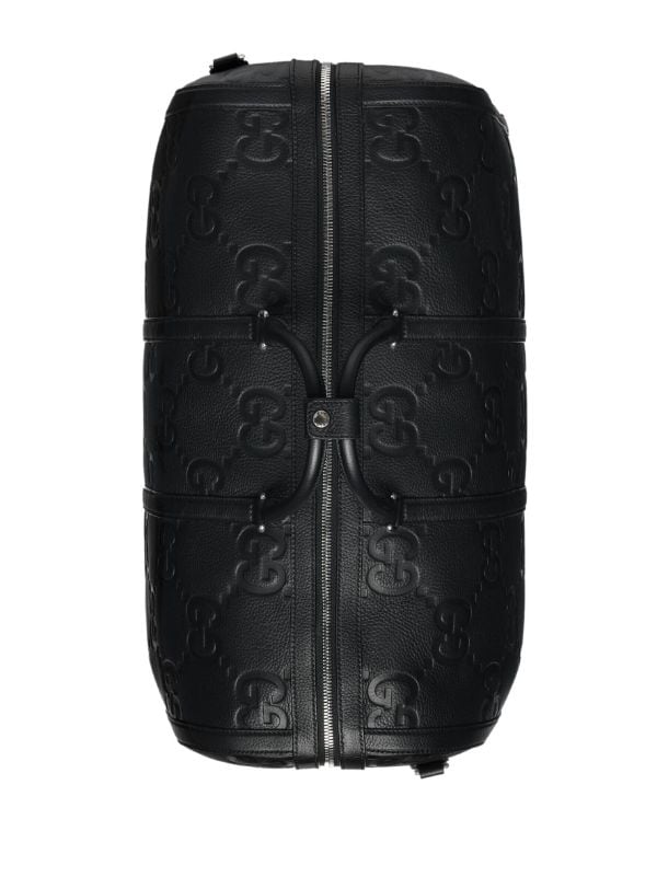 Jumbo GG mini duffle bag in black leather