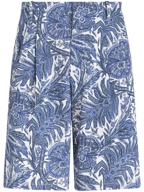 ETRO 佩斯理印花百慕大短裤