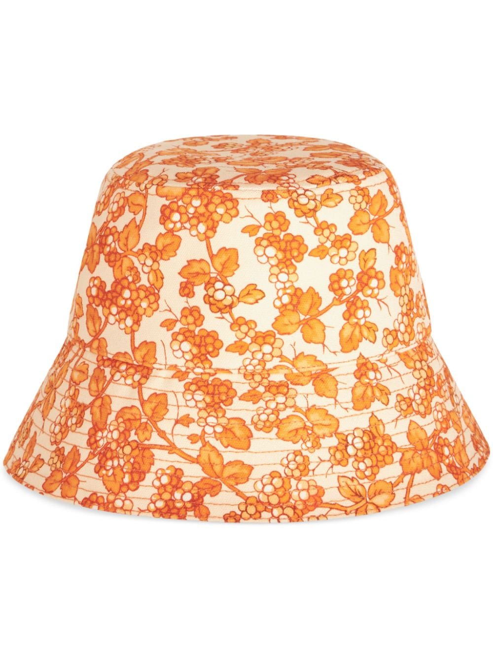 Shop Etro Berry-print Bucket Hat In Orange