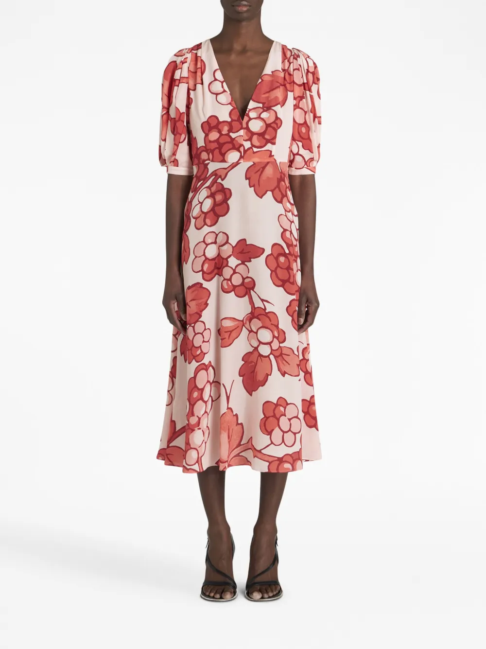 ETRO Zijden midi-jurk - Rood