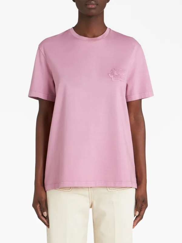 Tシャツ・カットソー ETRO FW23 TOP CROPPED (11778_05630200) ETRO ロゴ Tシャツ | ピンク | FARFETCH JP