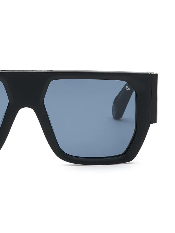 Philipp Plein スクエアフレーム サングラス | ブラック