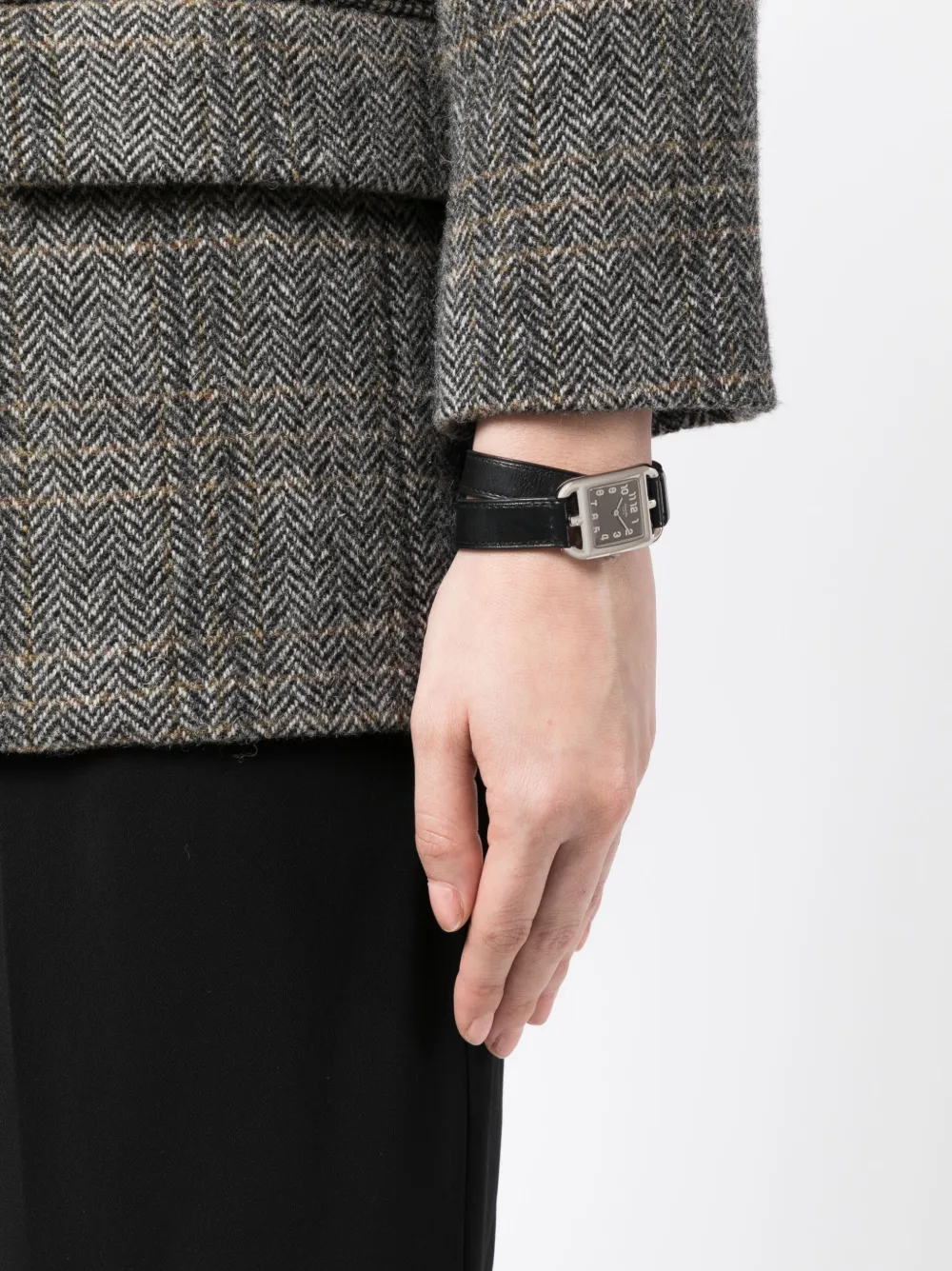 Hermès 2000 pre-owned Double Tour Cape Cod horloge - Zwart