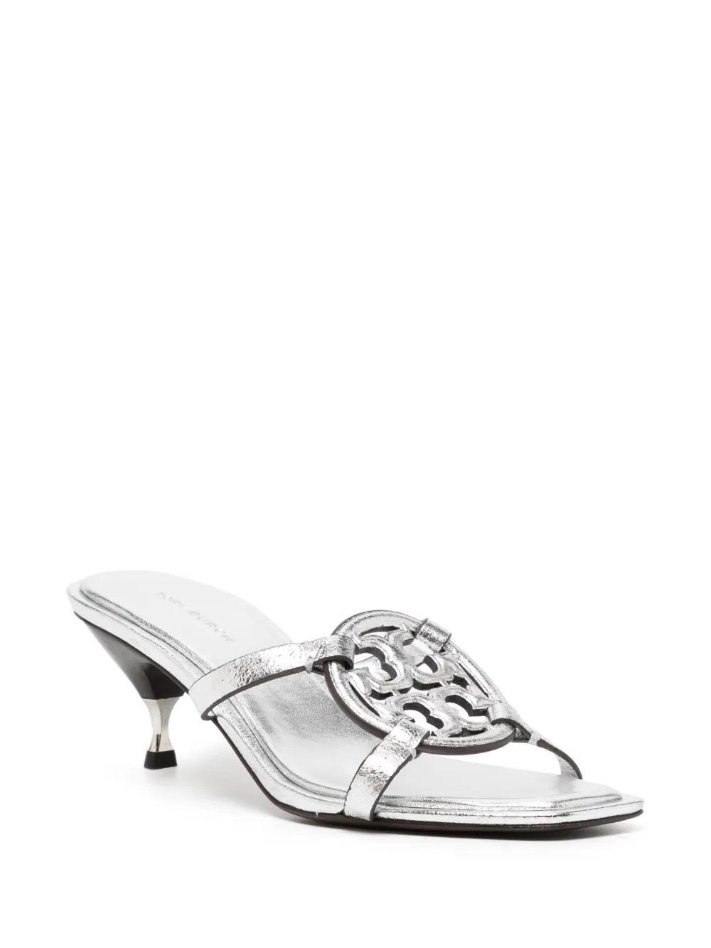 Tory Burch Geo Bombe 55mm leather sandals - Zilver