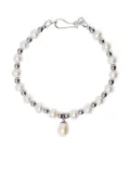 A Sinner in Pearls beaded pearl bracelet - White