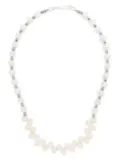 A Sinner in Pearls hematite-beaded freshwater-pearl necklace - White