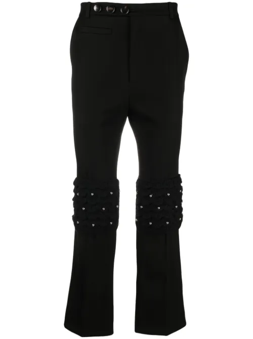 Pantalon évasé à ornements en cristal - Namacheko - Modalova